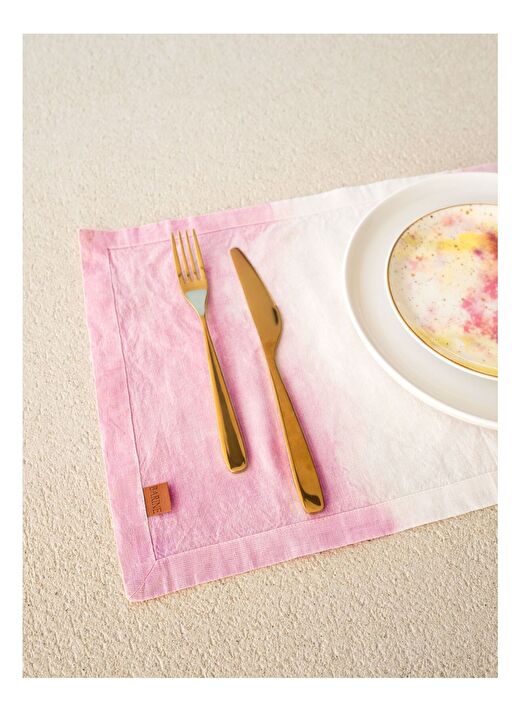 Ombre 2'li Servis Altlığı Pembe 35x50 4