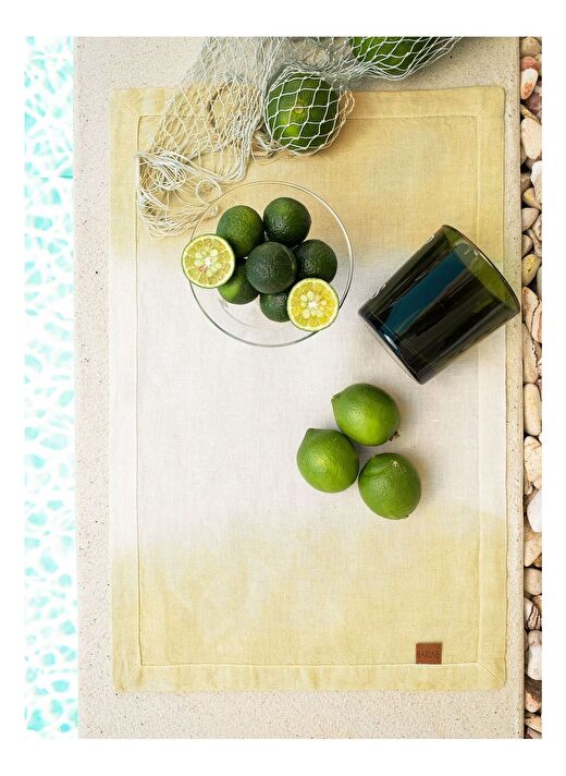 Ombre 2'li Servis Altlığı Sarı 35x50 3