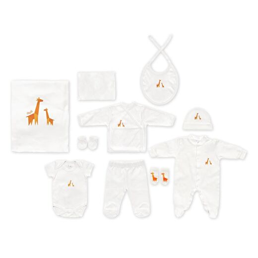 Owli PureCotton Yenidoğan Seti - 10 Parça Lil Giraffe 1
