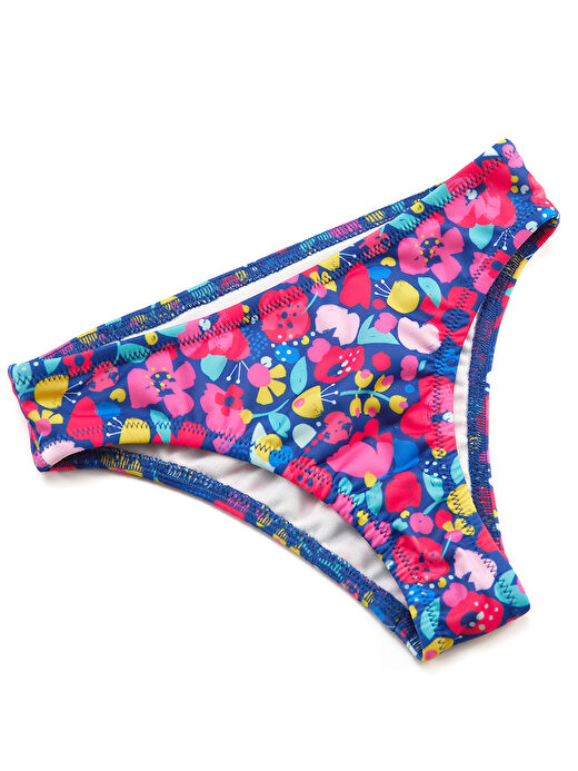 Çiçekli Kedi Kız Çocuk Bikini 4
