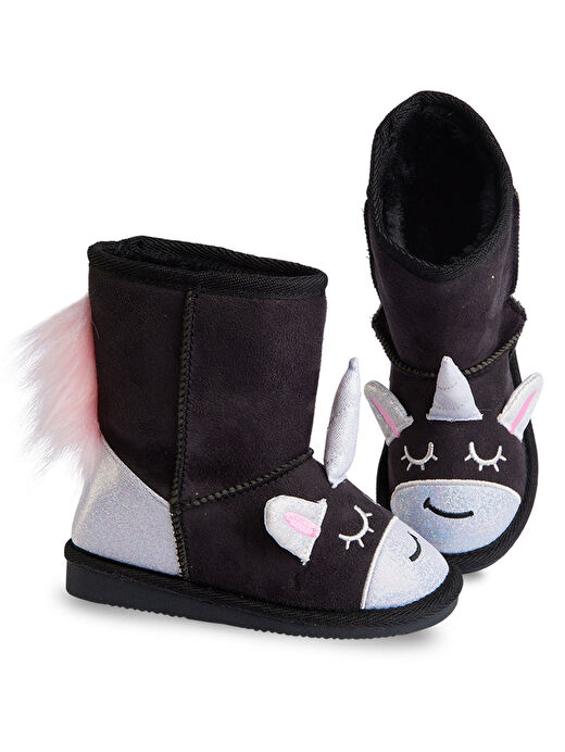 Siyah Unicorn Kız Çocuk Bot 1