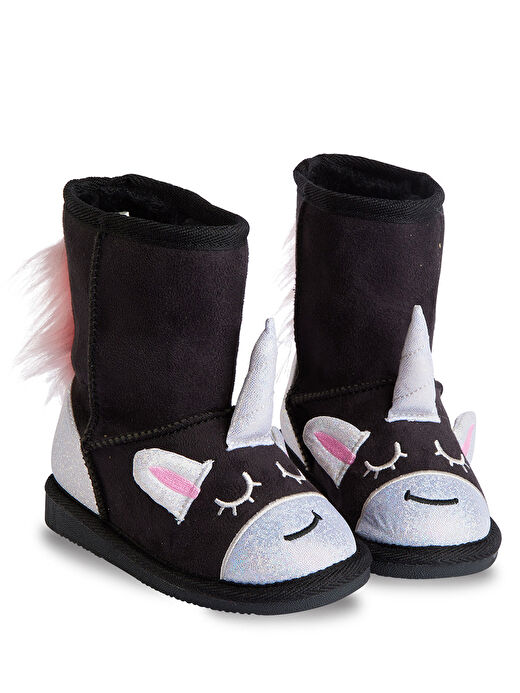 Siyah Unicorn Kız Çocuk Bot 3