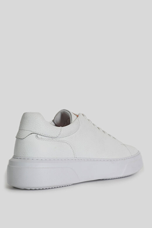 Tommy Erkek Deri Sneaker Ayakkabı Beyaz 3
