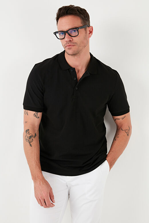 Buratti % 100 Pamuk Regular Fit Düğmeli Polo Yaka T Shirt Erkek 5902127 3