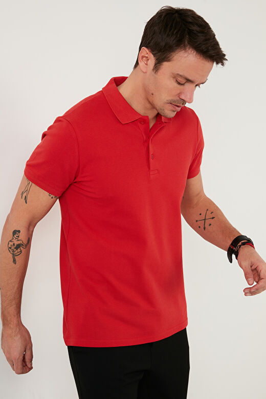 Buratti % 100 Pamuk Regular Fit Düğmeli Erkek Polo Yaka T Shirt 5902127 4