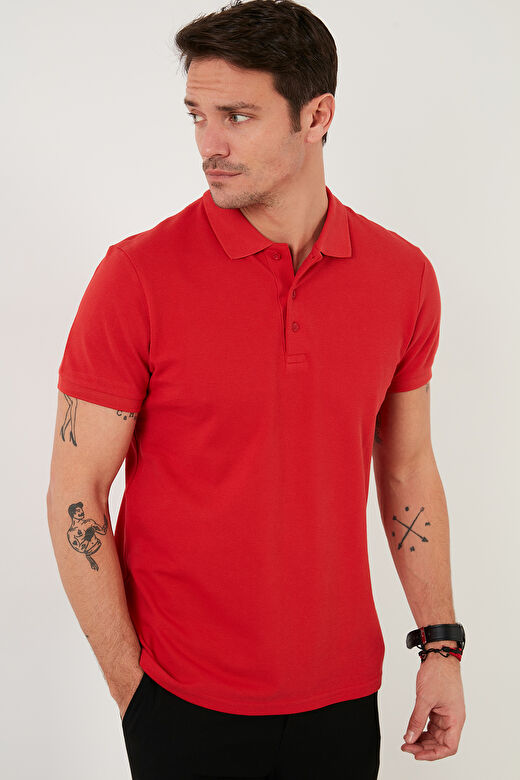 Buratti % 100 Pamuk Regular Fit Düğmeli Erkek Polo Yaka T Shirt 5902127 3