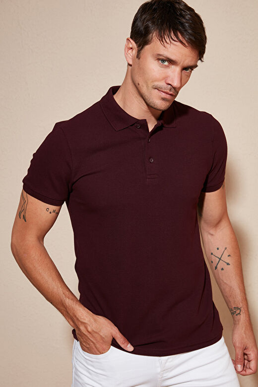 Buratti % 100 Pamuk Regular Fit Düğmeli Polo Yaka T Shirt Erkek 5902127 4