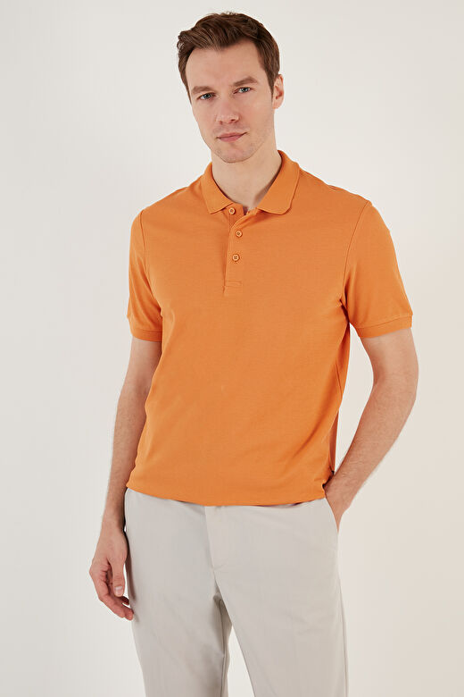 Buratti % 100 Pamuk Regular Fit Düğmeli Polo Yaka T Shirt Erkek 5902127 4