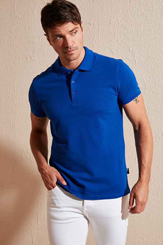 Buratti % 100 Pamuk Regular Fit Düğmeli Polo Yaka T Shirt Erkek 5902127 1