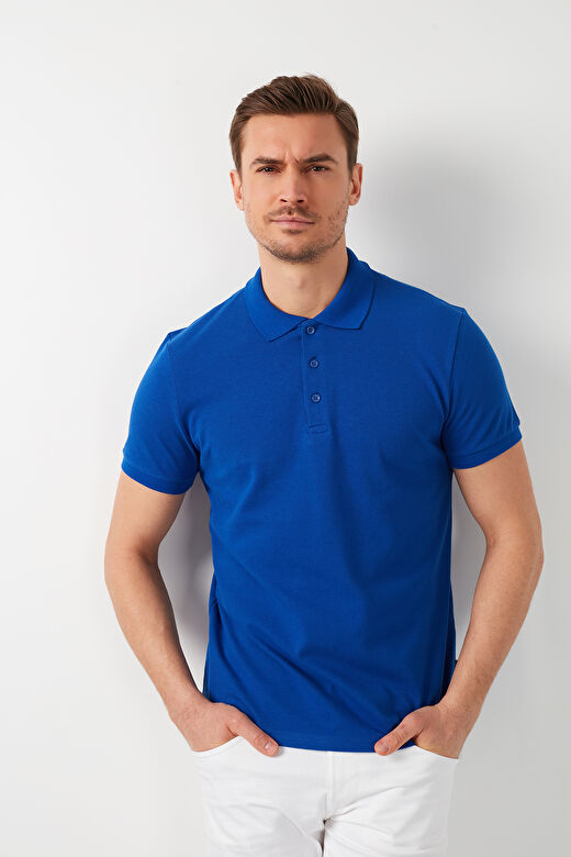 Buratti % 100 Pamuk Regular Fit Düğmeli Polo Yaka T Shirt Erkek 5902127 4