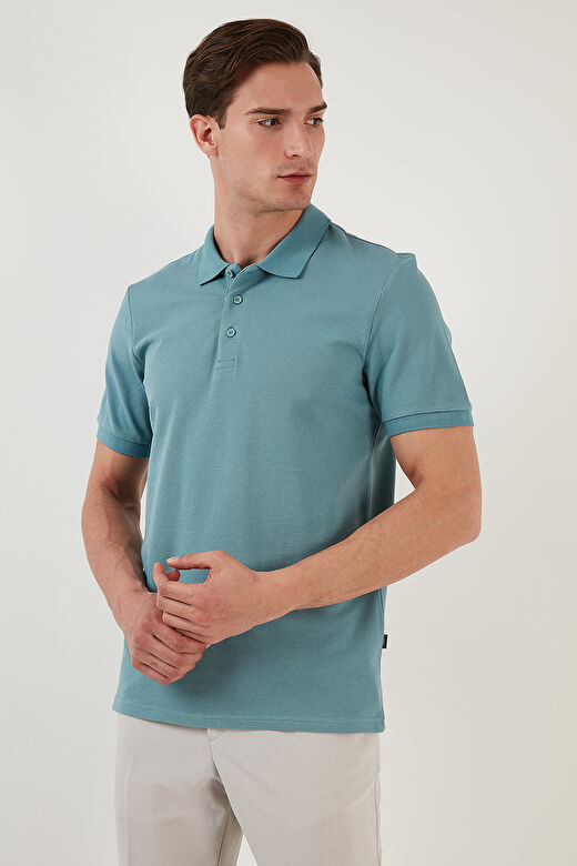 Buratti % 100 Pamuk Regular Fit Düğmeli Polo Yaka T Shirt Erkek 5902127 3