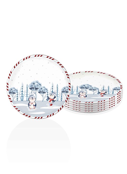 Penguin Servis Tabağı 6 Lı Set 26 cm NEW012 1