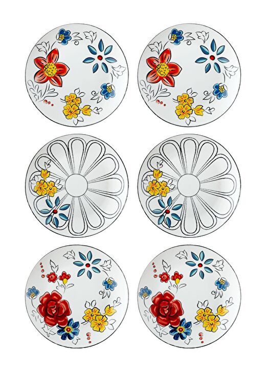 Fiore Pasta Tabağı 6 Kişilik 1