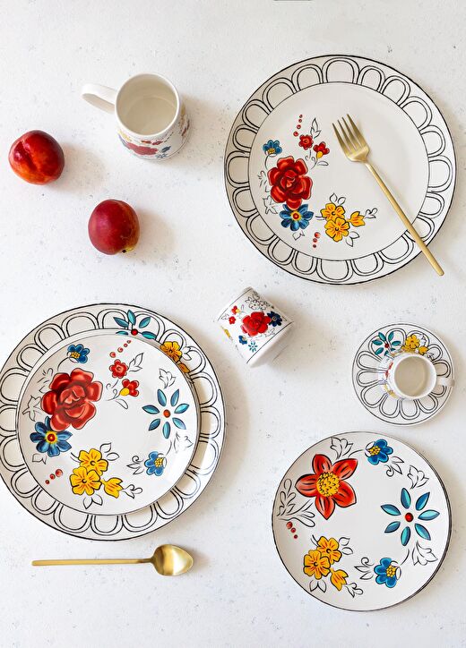 Fiore Pasta Tabağı 6 Kişilik 4