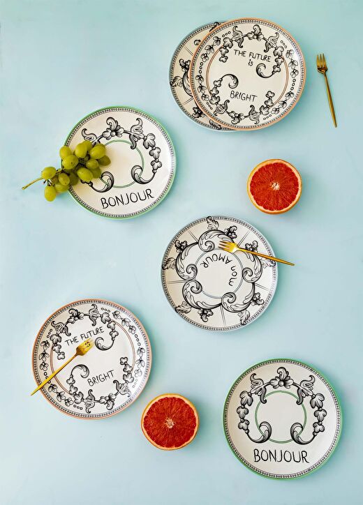Bonjour Pasta Tabağı 6 Kişilik 4