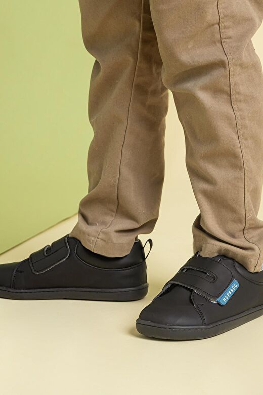 Smart Walker Casual Süper Mat Siyah Barefoot Çocuk Ayakkabı 3