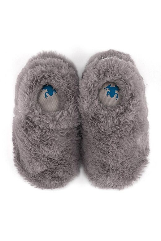 Furry Furry Gri Kürk Barefoot Patik 1