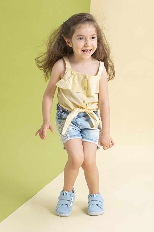 Smart Walker Recycled Canvas Eco Açık Mavi Barefoot Çocuk Ayakkabı 4
