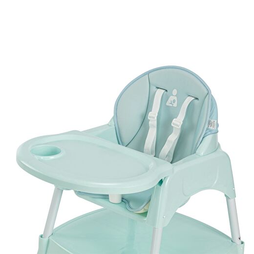 Wellgro Pretty 3in1 Çalışma Masalı Mama Sandalyesi, Mint 4