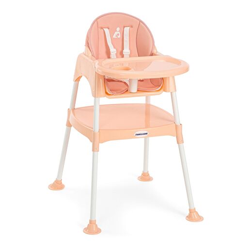 Wellgro Pretty 3in1 Çalışma Masalı Mama Sandalyesi, Pudra Pembe 1