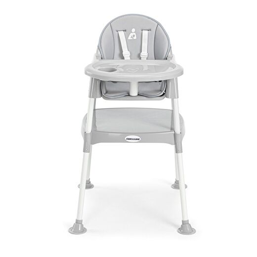 Wellgro Pretty 3in1 Çalışma Masalı Mama Sandalyesi, Gri 2
