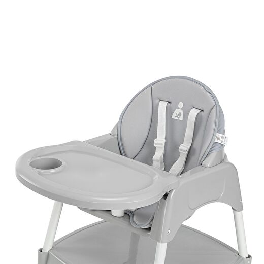 Wellgro Pretty 3in1 Çalışma Masalı Mama Sandalyesi, Gri 3