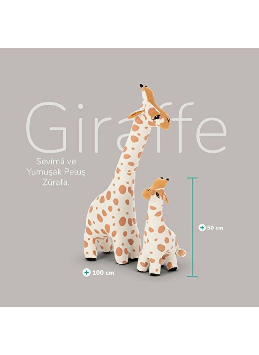 Wellgro Oyuncak Peluş Zürafa Anne ve Yavru Zürafa Seti, Uyku ve Oyun Arkadaşı 4