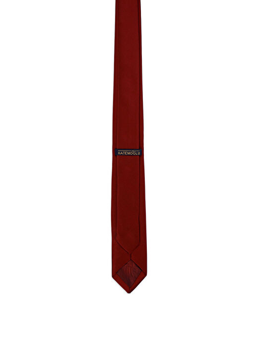 Bordo Düz Klasik Micro Kravat 3