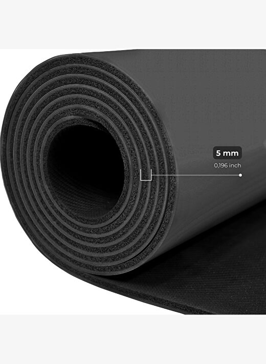 Rebuwo Çift Çizgi Tasarımlı 5mm Doğal Kauçuk Yoga Matı – Kaydırmaz Pilates ve Egzersiz Matı 3