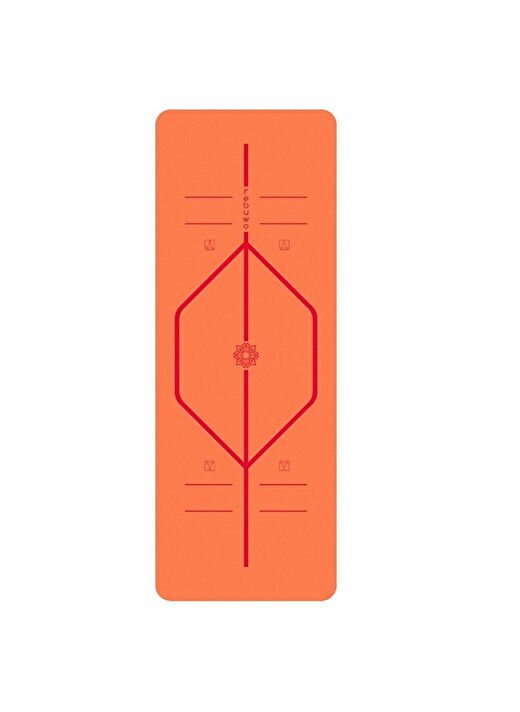 Rebuwo Hizalama Tasarım 5mm Kauçuk Mat Kaydırmaz Yoga Mat Pilates Mat turuncu  1