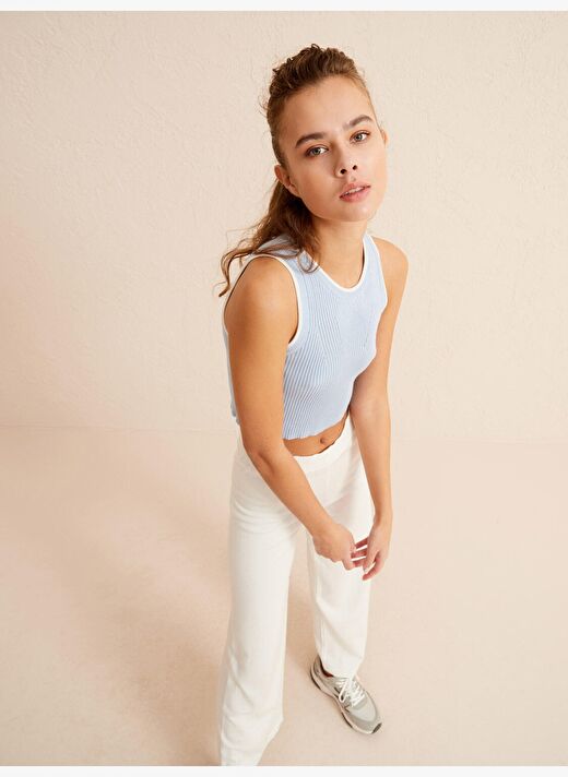 Mavi Slim Fit Pamuklu Atlet 3