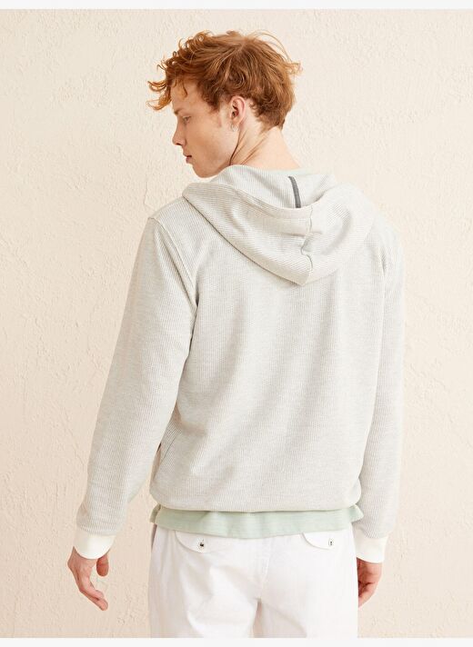 Gri Regular Fit Pamuklu Sweatmont 4