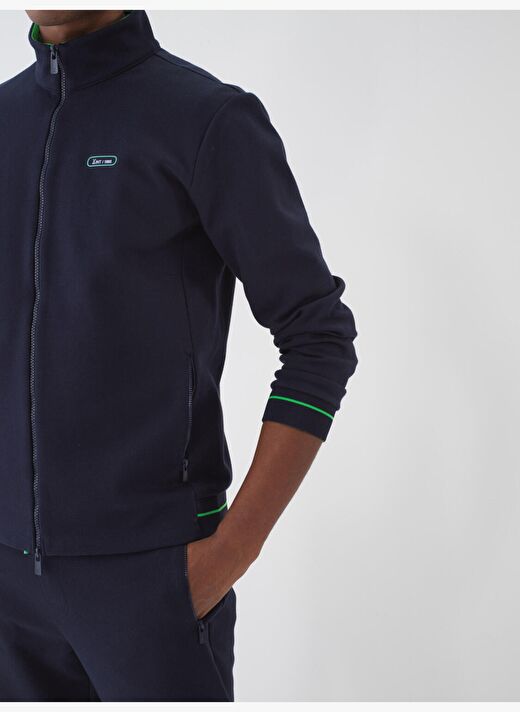 Lacivert Regular Fit Pamuklu Sweatmont 4