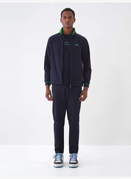 Lacivert Regular Fit Pamuklu Sweatmont 1
