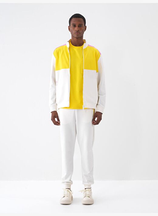 Ekru Regular Fit Pamuklu Sweatmont 2