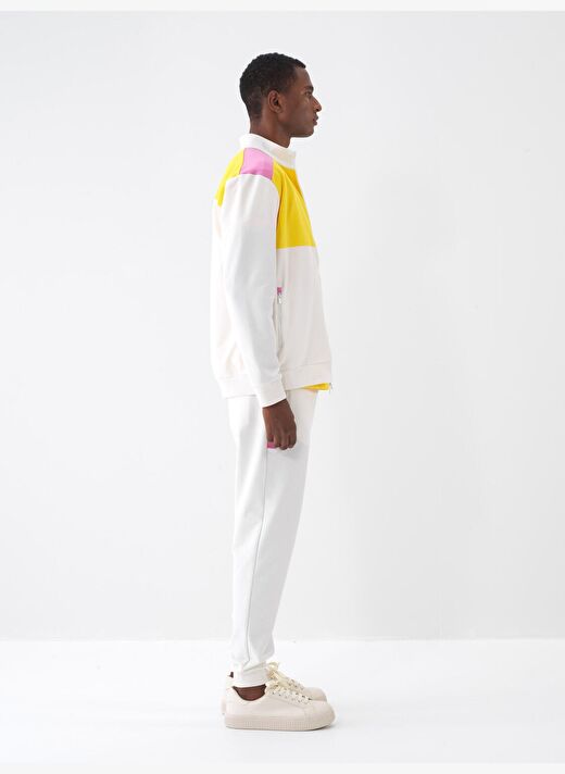 Ekru Regular Fit Pamuklu Sweatmont 3