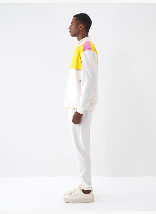 Ekru Regular Fit Pamuklu Sweatmont 4