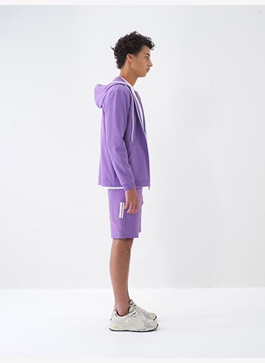 Lila Regular Fit Pamuklu Sweatmont 3