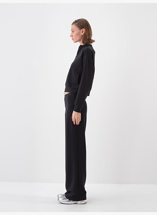 Siyah Oversize Modal Sweatmont 4