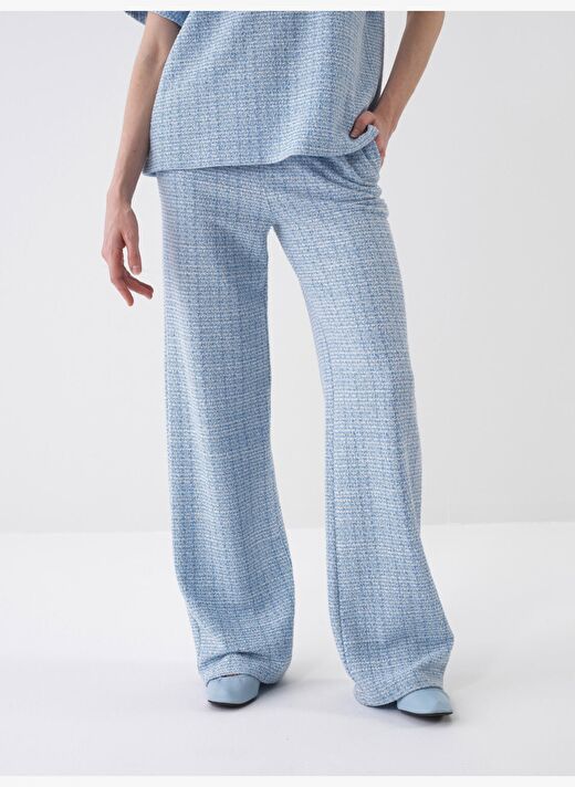 Mavi Oversize Pamuklu Sweat Pantolon 1
