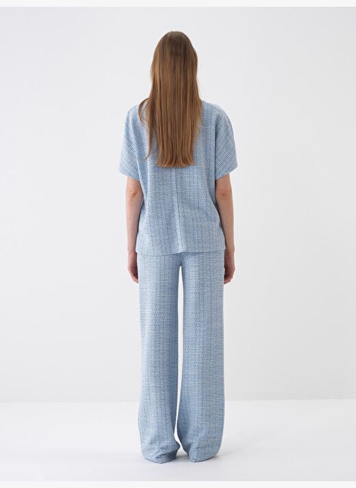 Mavi Oversize Pamuklu Sweat Pantolon 4