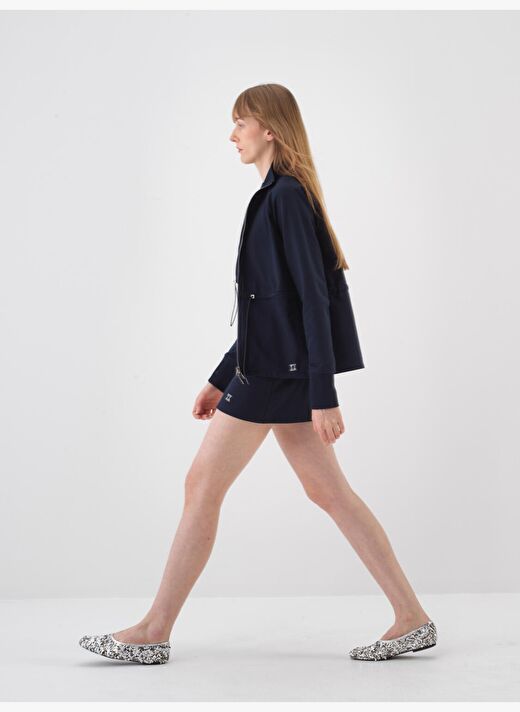 Lacivert Oversize Pamuklu Sweatmont 3