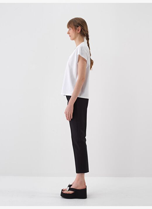 Siyah Regular Fit Pamuklu Sweat Pantolon 3