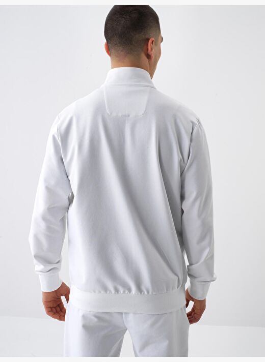 Beyaz Regular Fit Pamuklu Sweatmont 4