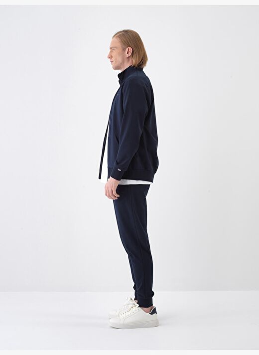 Lacivert Regular Fit Pamuklu Sweatmont 4