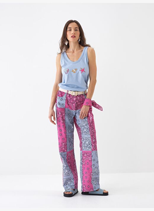 Mavi Regular Fit Pamuklu Atlet 2