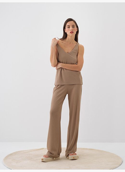 Camel Regular Fit Pamuklu Atlet 2