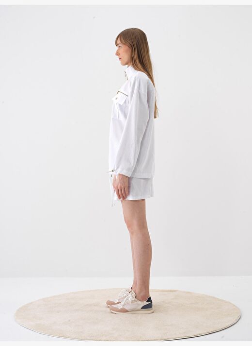 Beyaz Oversize  Ceket 3