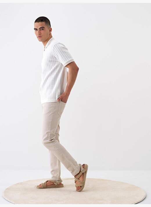 Naturel Slim Fit Pamuklu Pantolon 3
