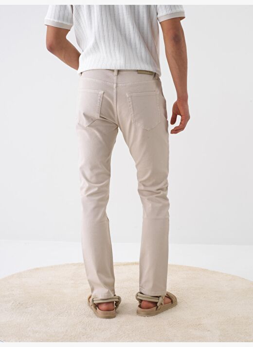 Naturel Slim Fit Pamuklu Pantolon 4